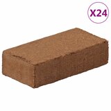 vidaXL Blokovi od kokosovih vlakana 24 kom 650 g svaki 15,6 kg ukupno | shoptok.hr