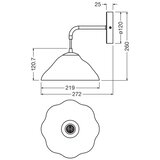 Osram zidna lampa lotus leaf 1xE14/5,5W/230V Slike