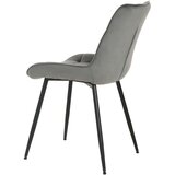 MID.YOU STOL, les, kovina, tekstil siva | Shoptok.si