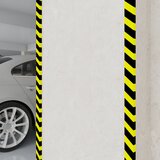 vidaXL Kotna zaščita 2 kosa rumena in črna 6x2x101,5 cm PU | Shoptok.si