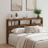 Ormarić za uzglavlje s LED svjetlima staro drvo 180x17x102 cm | shoptok.hr