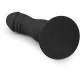 EasyToys želodov dildo z objemkami (črn) | Shoptok.si