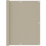 vidaXL balkonski zastor bež 120 x 600 cm od tkanine Oxford Cijene