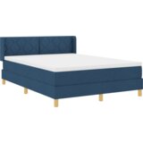 Box Postelja z vzmetnico z vzmetnico Modra 140 x 190 cm blago, (5000127587) | Shoptok.si