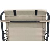 vidaXL Vzglavnik za ležalnik krem 40x7,5x15 cm iz tekstila | Shoptok.si