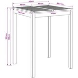  Stol za bar u vrtu Bijela 80 x 80 5 x 105 cm - Bijela 80 x 80 5 x 105 cm | shoptok.hr