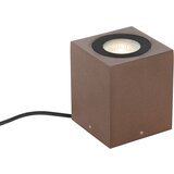 QAZQA Industrijski vrtni reflektor rjasto rjav kvadrat IP65 - Lennard Cene