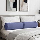  Valjkasti jastučići 2 pcs Traper plava Ø 25 x 70 cm tkanina | shoptok.hr