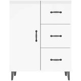  Komoda visok sijaj bela 69,5x34x90 cm inženirski les, (20654128) | Shoptok.si