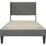 Okvir za krevet Tamno siva 80 x 200 cm Baršun - Tamno siva 80 x 200 cm | shoptok.hr