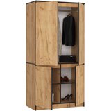 AKORD Garderobna Omara, 4 Vrata In 4 Police, Hrast Craft, (5000331679) | Shoptok.si