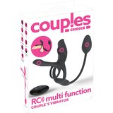 Coup!es Choice Couples Choice - višenamjenski vibrirajući prsten za penis (crni) | shoptok.hr