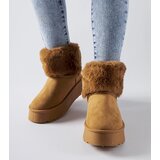 Gemre Adelfia brown snow boots decorated with fur | Shoptok.si