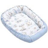 Medi Partners baby cocoon/nest – waffle – deer and hedgehog + light blue waffle Cene