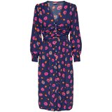 Only Košulja haljina 'Vanessa' plava / ljubičasta / narančasta / roza | shoptok.hr