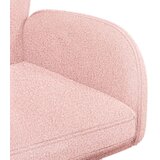  Okretne blagovaonske stolice 2 pcs Bouclé Ružičasta | shoptok.hr