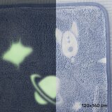 Kondela TEMPO-GLOVIS TIP 4, svetleča preproga, modra/vzorec, 120x160 cm | Shoptok.si