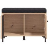 CARRYHOME GARDEROBNA KLOP črna, hrast artisan | Shoptok.si