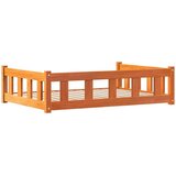  Ležišče za psa Voskast rjav 100 x 70 x 28 cm Masivno borovo les, (5000121685) | Shoptok.si