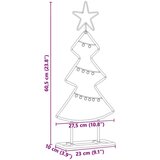 vidaXL Kovinsko božično drevesce z stojalom Črna 60 cm Jeklo | Shoptok.si