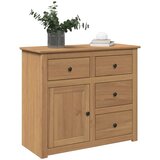 vidaXL Komoda s predali Panama 93x40x80 cm trdna borovina Cene