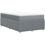  Krevet s oprugama i madracem svjetlosivi 120x190 cm od tkanine | shoptok.hr