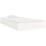  Okvir za krevet od masivnog drva bijeli 90 x 200 cm | shoptok.hr