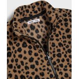 Sinsay Raspariva dukserica sa stojećim ovratnikom u leopard uzorku | shoptok.hr