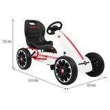  Go-kart na pedale ABARTH - bijeli | Shoptok.si