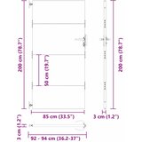  Vrtna vrata 85 x 200 cm Crna Može se zaključati | shoptok.hr