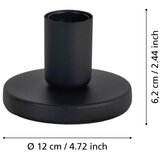 Eglo 31829 - Postolje lampe POZELLO 1xE27/40W/230V crno | Eponuda.com