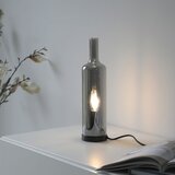 Just LIGHT. 14006-25 - Stona lampa BOTTLE 1xE14/25W/230V crna/zadimljena | Eponuda.com
