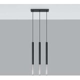  Sollux SL.0886 - Luster na sajli MOSAIC 3xG9/12W/230V crna/krom | Eponuda.com