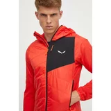 Salewa Športna jakna Ortles Hybrid rdeča barva