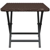  Sklopivi stol smeđi 45 x 35 x 32 cm od poliratana | shoptok.hr