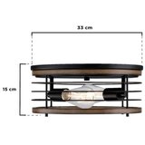 Westinghouse 61250 - plafonska svetiljka ackton 2xE27/60W/230V rustično drvo | Eponuda.com