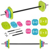 Rebel Active RBA-2336 – Set uteži 20 kg s ravno palico 140 cm, bitumenske uteži | Shoptok.si