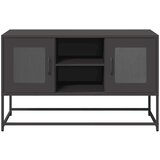 vidaXL TV omarica črna 100,5x39x60,5 cm jeklo | Shoptok.si