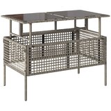  4-dijelni set vrtnih sofa s jastucima poliratan staklo | shoptok.hr