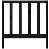  Uzglavlje za krevet crno 81 x 4 x 100 cm od masivne borovine | shoptok.hr