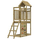  Igralna stolpnica Rjava Trdna impregnirana les - - Rjava - 34.4 - 110,5 x 52,5 x 214 cm - 2025- | Shoptok.si