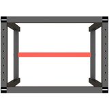 vidaXL Okvir za delovno mizo mat črn in mat rdeč 70x50x79 cm kovinski | Shoptok.si