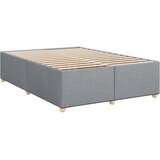  Krevet box spring s madracem svjetlosivi 140x200 cm od tkanine Slike