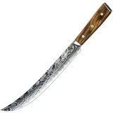 IZMAEL Damaskast kuhinjski nož YU-37487 - Slaughter / Rjava Cene