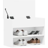  Klupa za cipele bijela 60 x 30 x 45 cm od konstruiranog drva | shoptok.hr