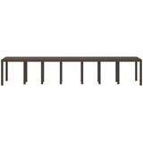  Stol za vrt Smeđa 400 x 100 x 73 cm poliratan | Eponuda.com