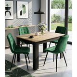  SPLIT stolica - zeleni baršun / crne noge x 4 | shoptok.hr
