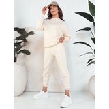 DStreet Spodnie damskie dresowe SWAN kremowe | shoptok.hr