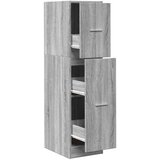 vidaXL Lekarniška omara siva sonoma 30x41x118 cm inženirski les | Shoptok.si