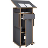 MID.YOU Stoječi Pult Salia L, Antracit, Barva Hrasta | Shoptok.si